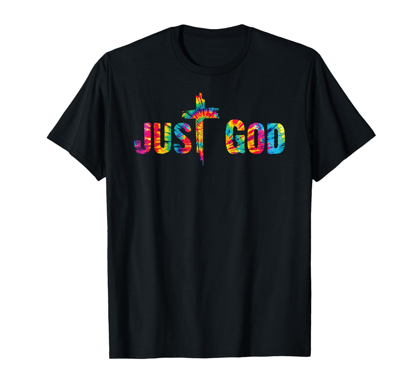 Just God Jesus Cross Inspirational Motivational Christian T-Shirt