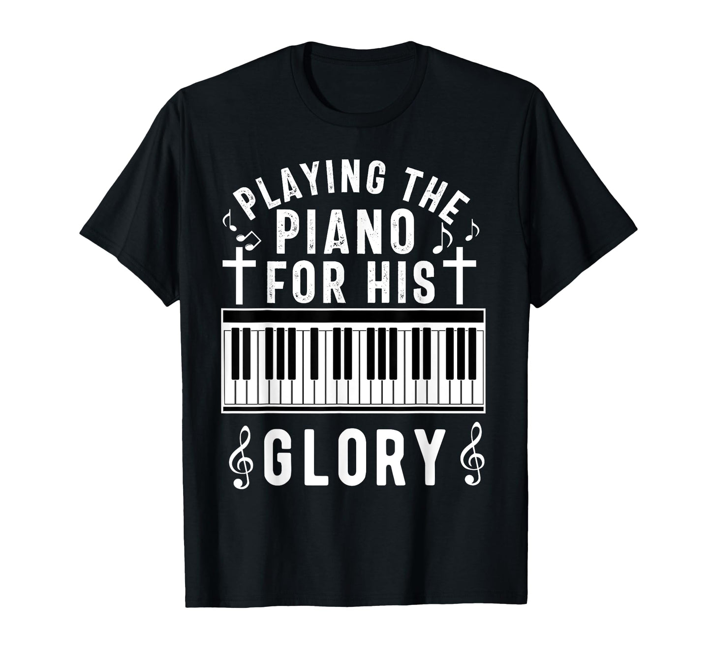 Christian Pianist Jesus Piano Player Musician Worship Lover T-Shirt