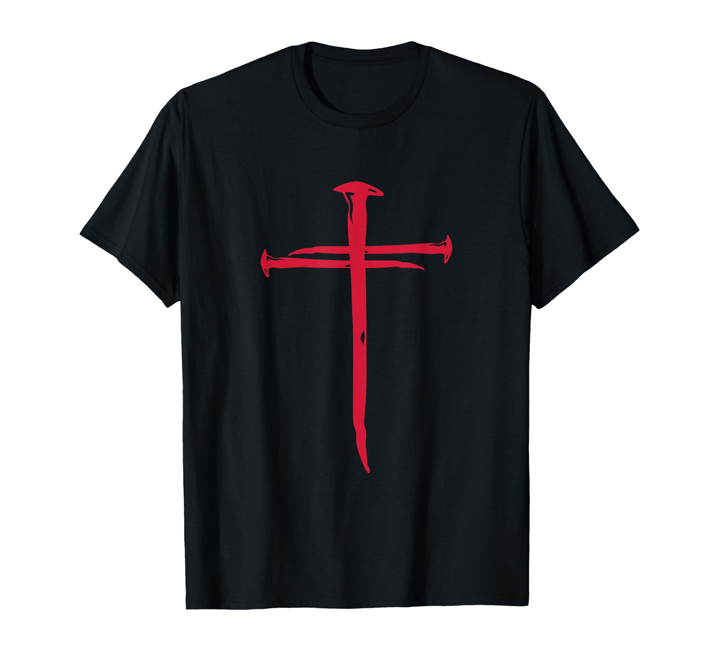 Cross Nails Crucifix Christian Catholic Religous T-Shirt