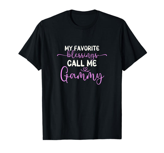 My Favorite Blessings Call Me Gammy Grandma Mother's Day T-Shirt