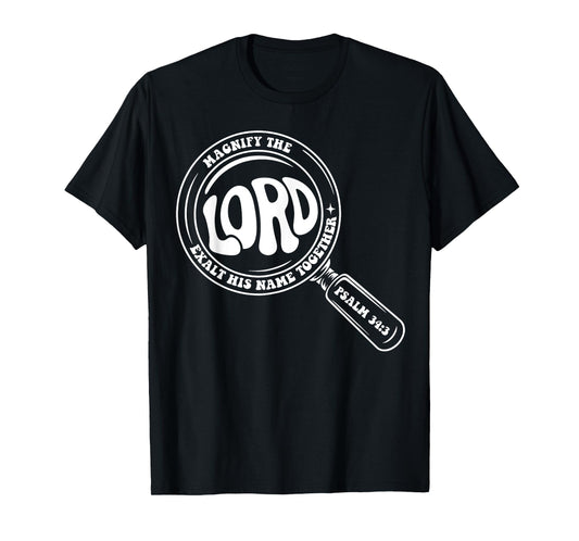 Magnify The Lord Bible Verse Magnified VBS 2025 Summer Camp T-Shirt