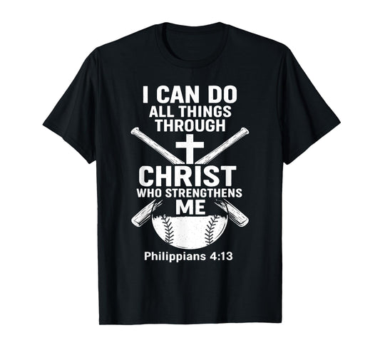 Baseball Christian Athlete Christ Centered T-Shirt