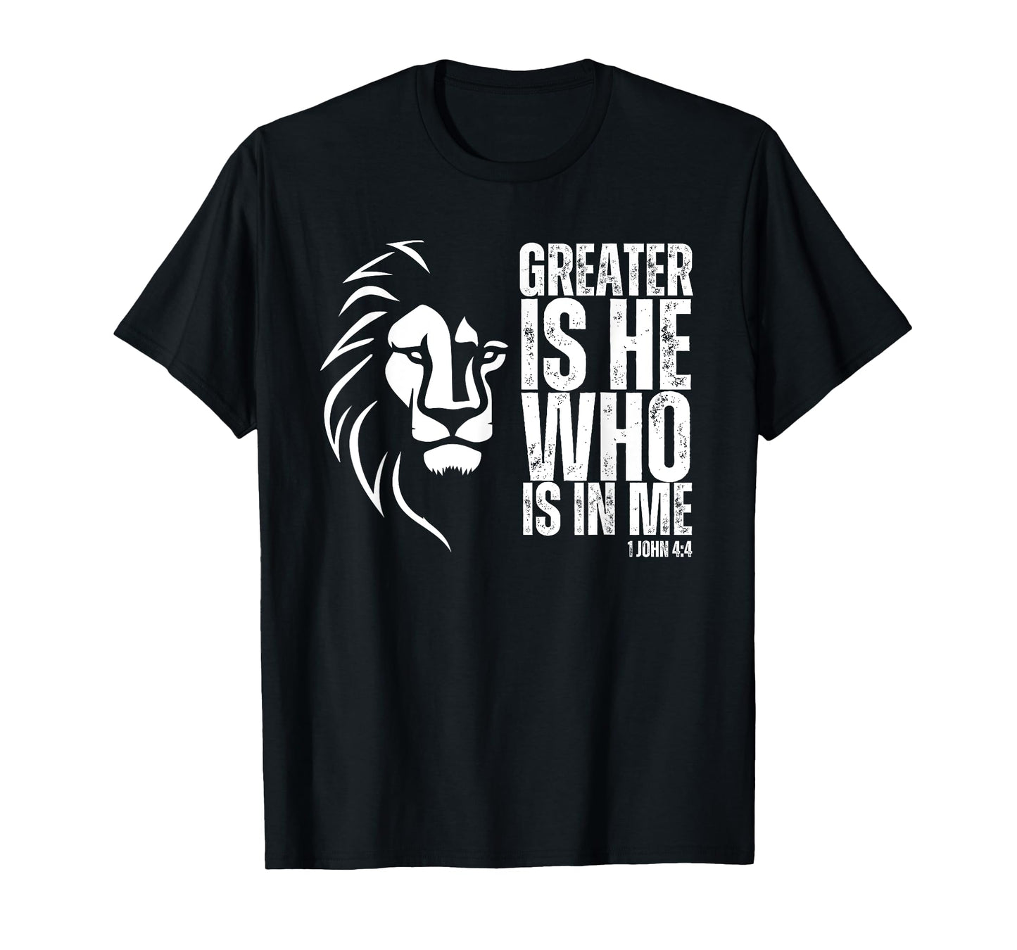 Jesus Saves Lion of Judah Christian Bible Verse T-Shirt, Small
