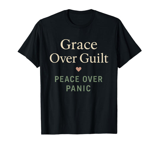 Christian Wife Anxiety Faith Mental Health Grace Jesus T-Shirt