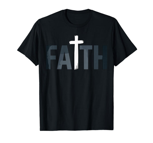 Faith with Cross Christian Religious T-Shirt