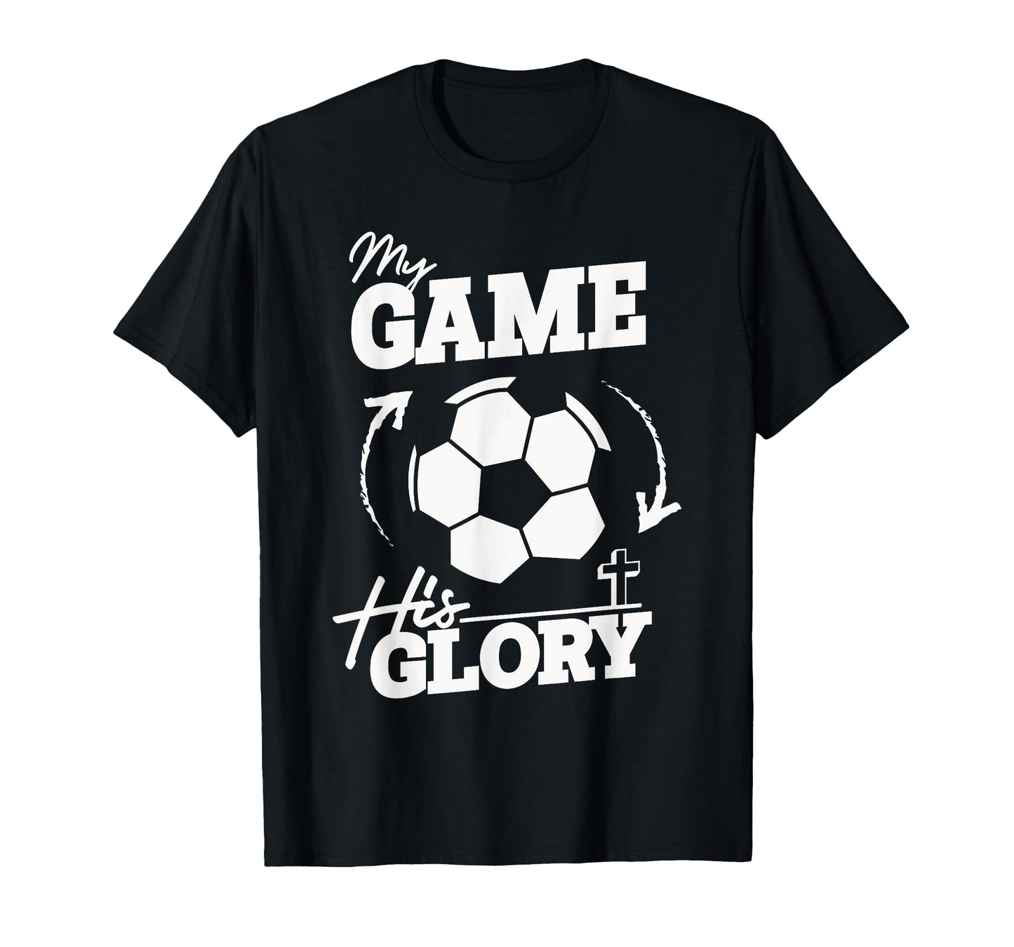 My Game His Glory - Teen Boy Christian Soccer T-Shirt