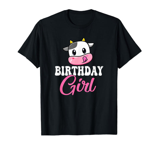1st 2nd 3rd Cute Cow Birthday Girl Theme Party Farm T-Shirt