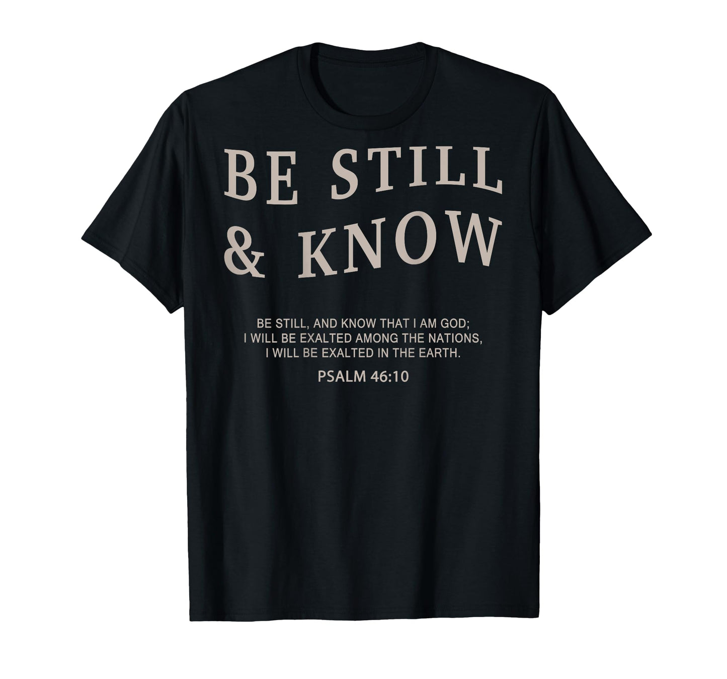 Youth Be Still & Know Christian Teen Girl Women Jesus God T-Shirt