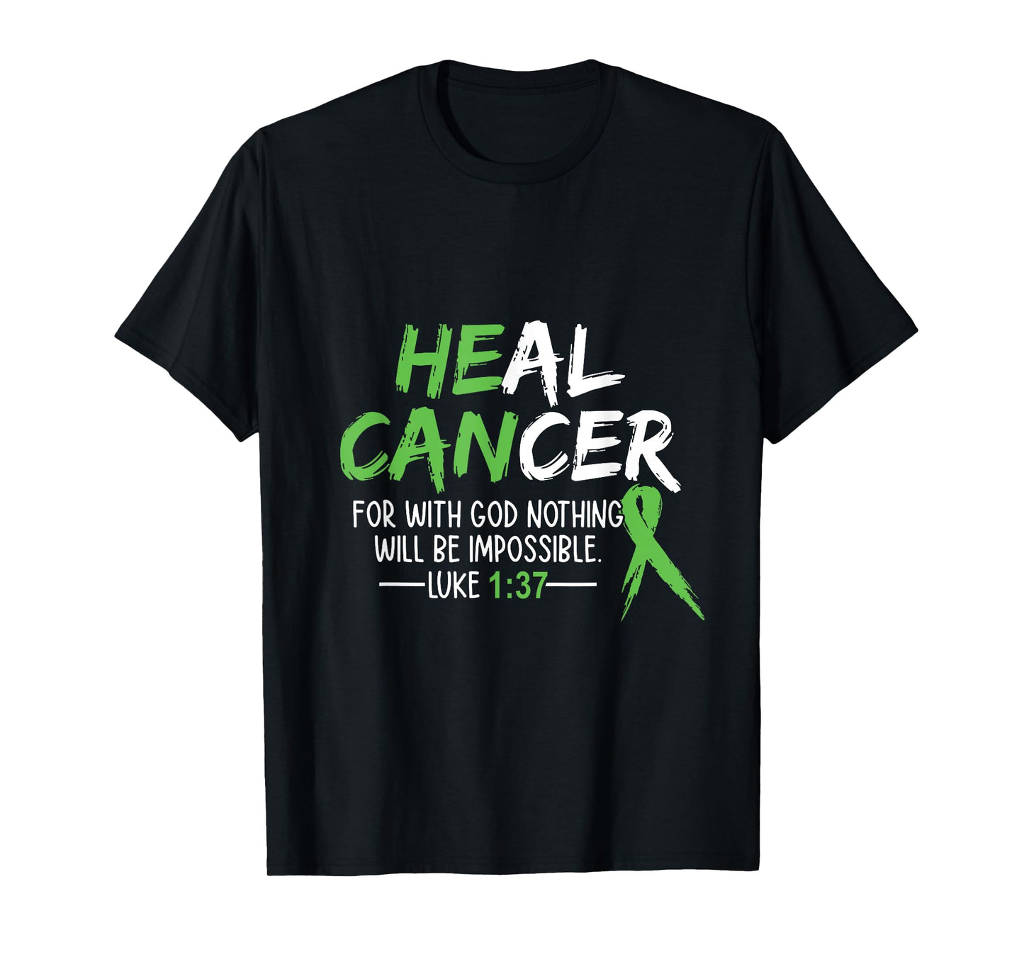 He Can Heal Cancer shirt Bile Duct Cancer Awareness T-Shirt
