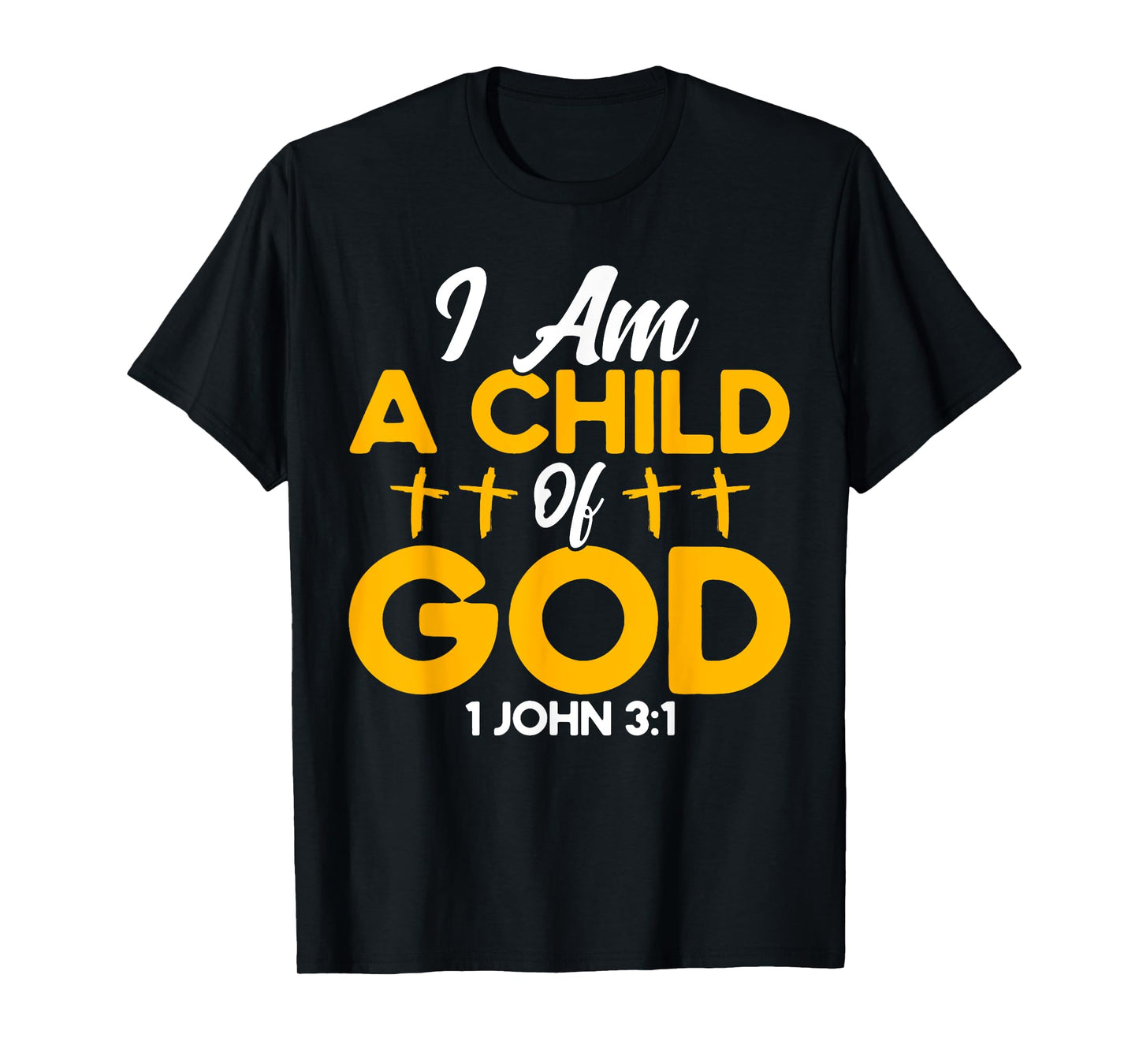 Christian Bible Verse John 3:1 Child Of God Cross T-Shirt