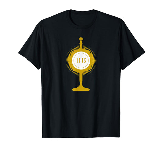 Catholic Blessed Sacrament Monstrance Eucharistic Adoration T-Shirt