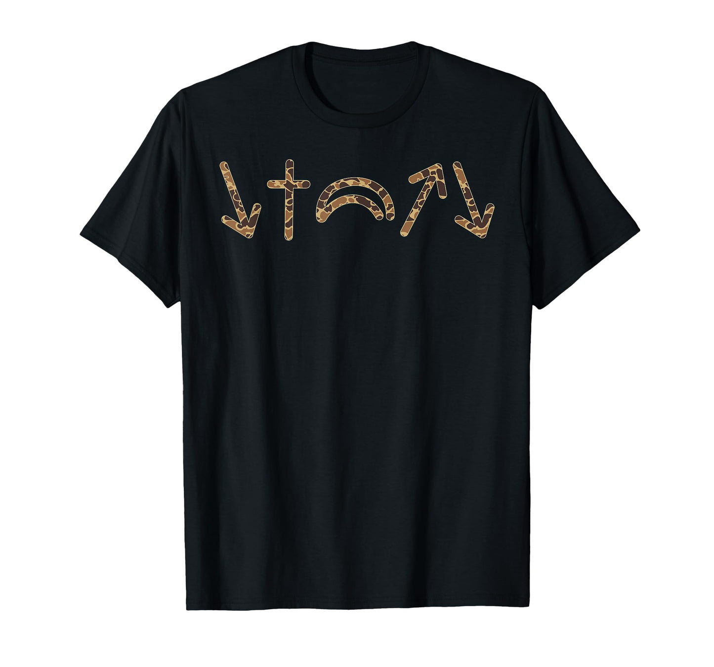 5 gospel symbols Jesus will come again duck camo Christian T-Shirt