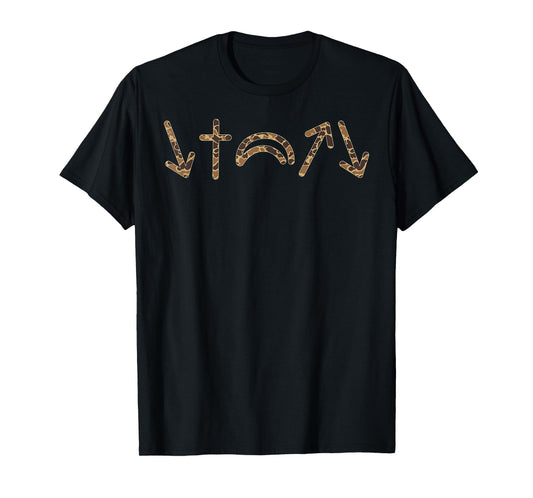 5 gospel symbols Jesus will come again duck camo Christian T-Shirt