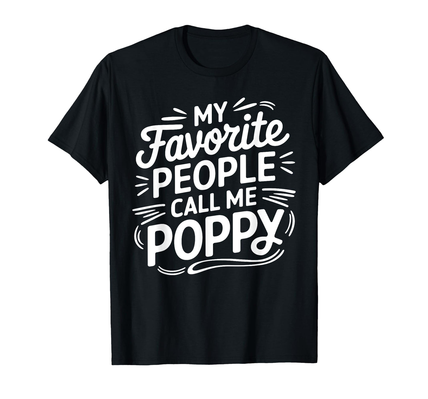 Poppy Design For Grandpa From Grandkids Father's Day Poppy T-Shirt