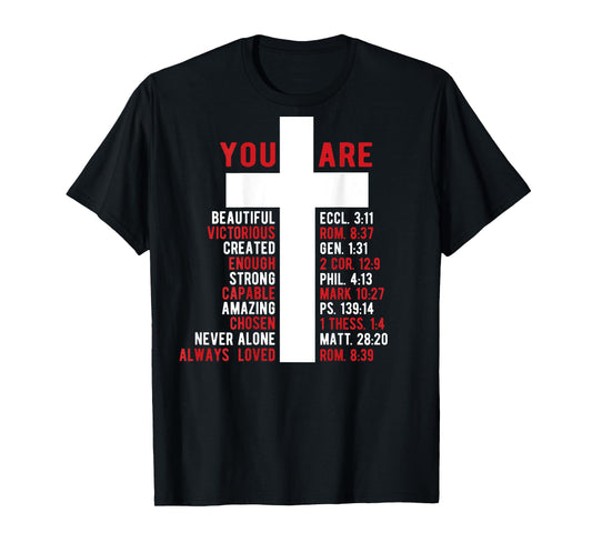 Jesus Never God Says You Bless The Way The Truth ART ON BACK T-Shirt