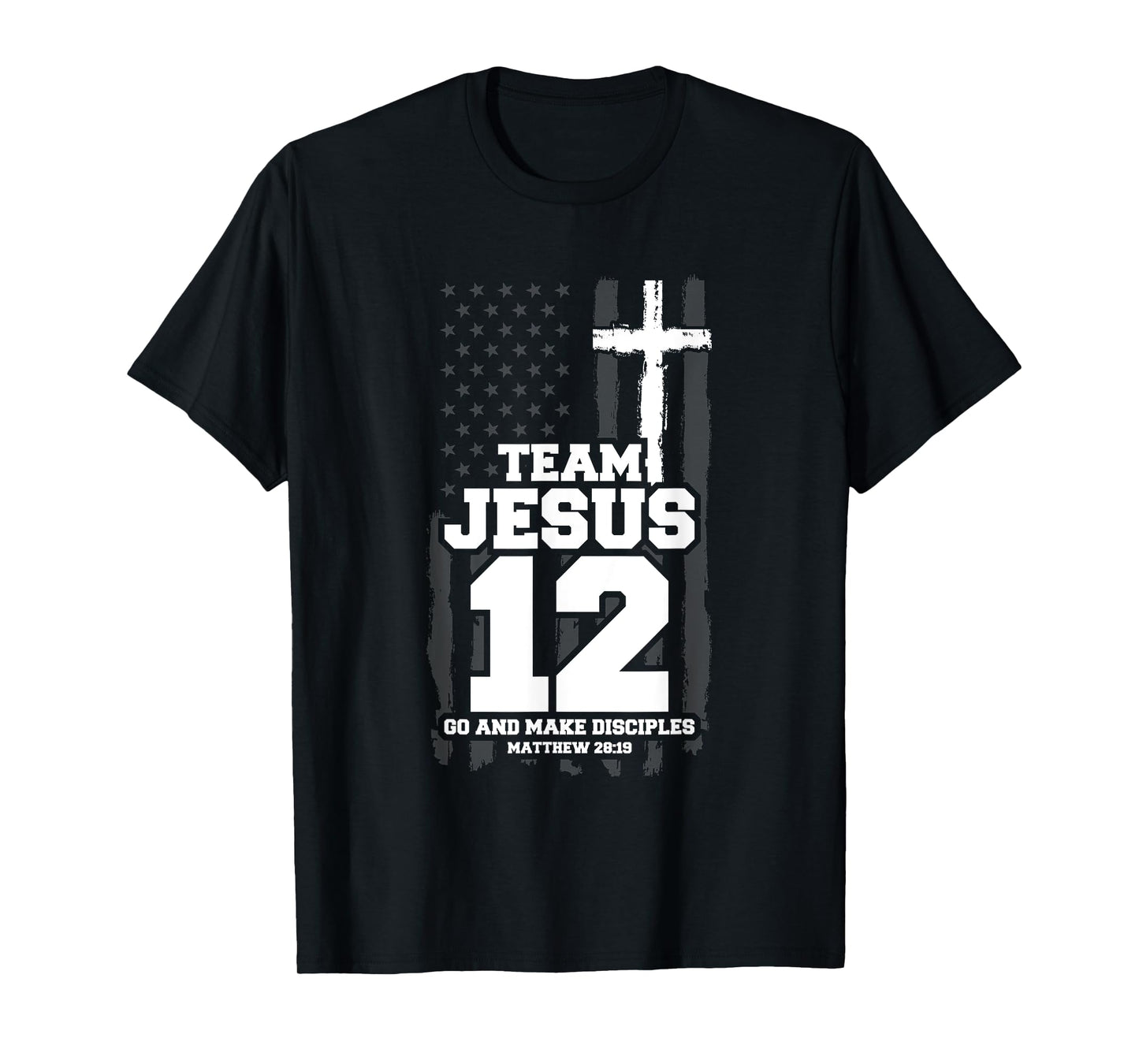 Jesus Baseball Team Jesus Christian Matthew 28:19 Verse T-Shirt