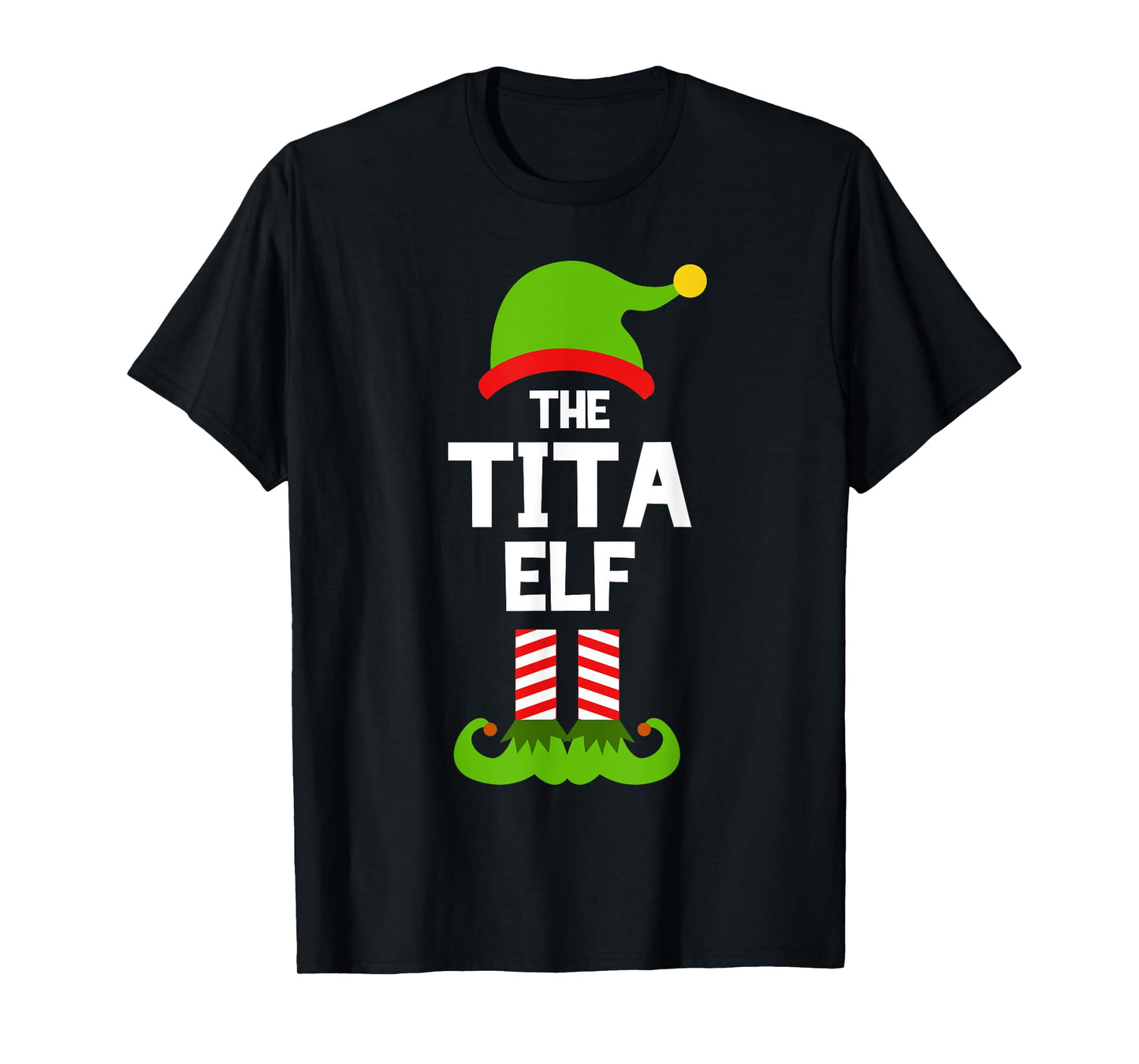Family Tita Elf Christmas Matching Pajama Funny T-Shirt