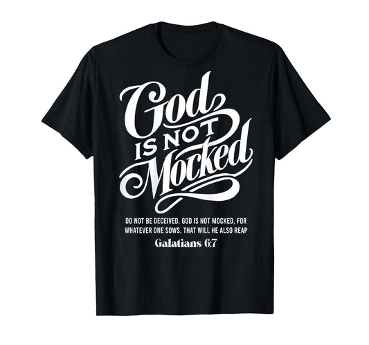 God is not mocked - Galatians 6:7 - bible verse Aesthetic T-Shirt