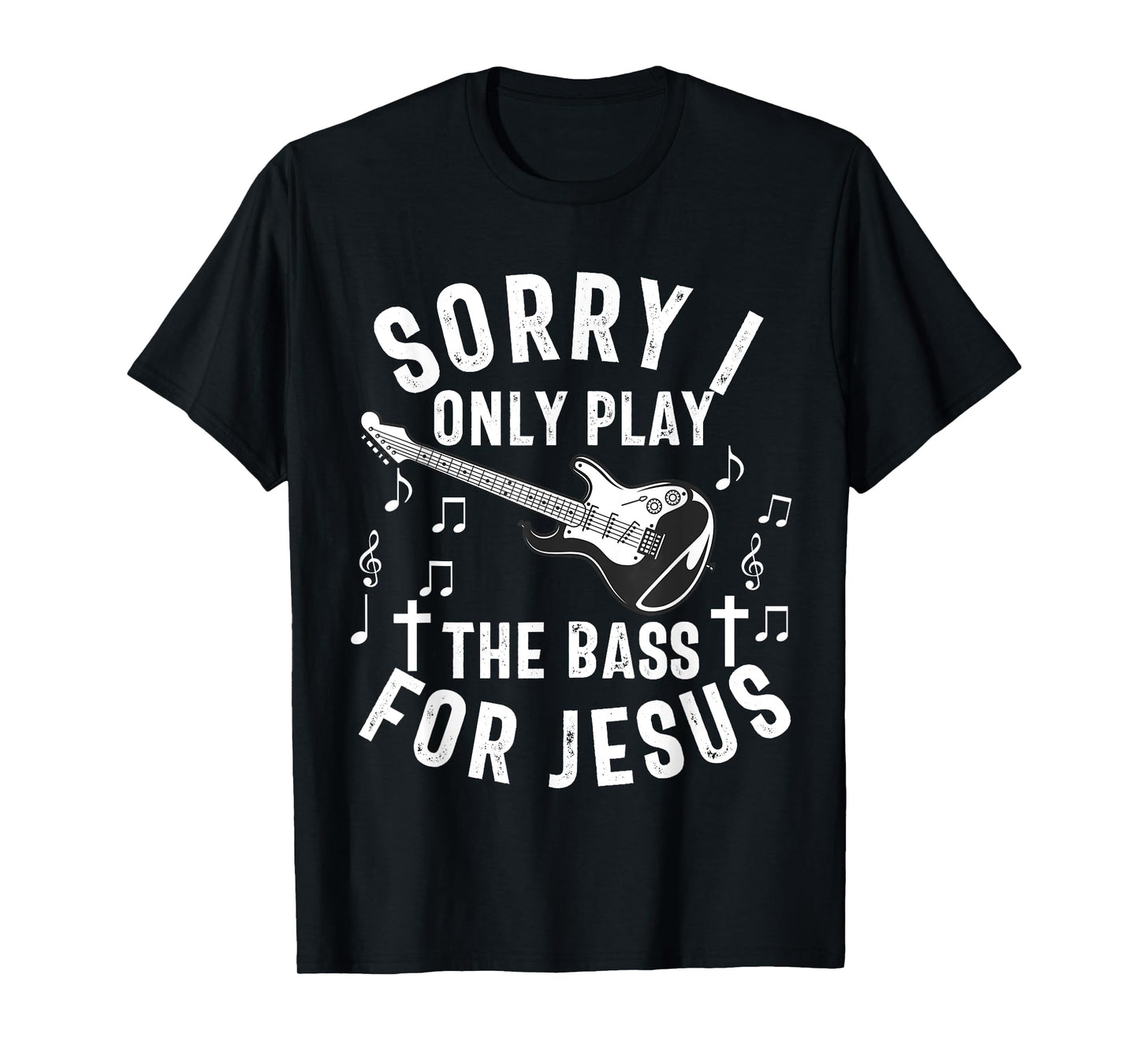 Christian Bass Guitar Player Worship Jesus Bassist Music T-Shirt