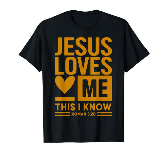 Toddler Girl Jesus Loves Me This I Know Christian God Son T-Shirt
