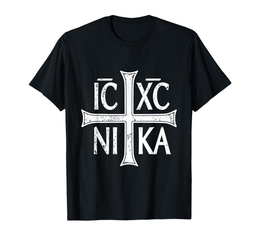 ICXC NIKA Cross Christogram Orthodox Eastern Christian T-Shirt