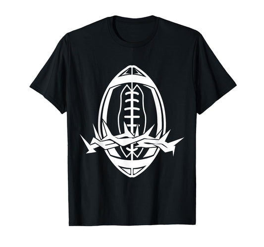 Religious Jesus Football Christ GOD Football T-Shirt