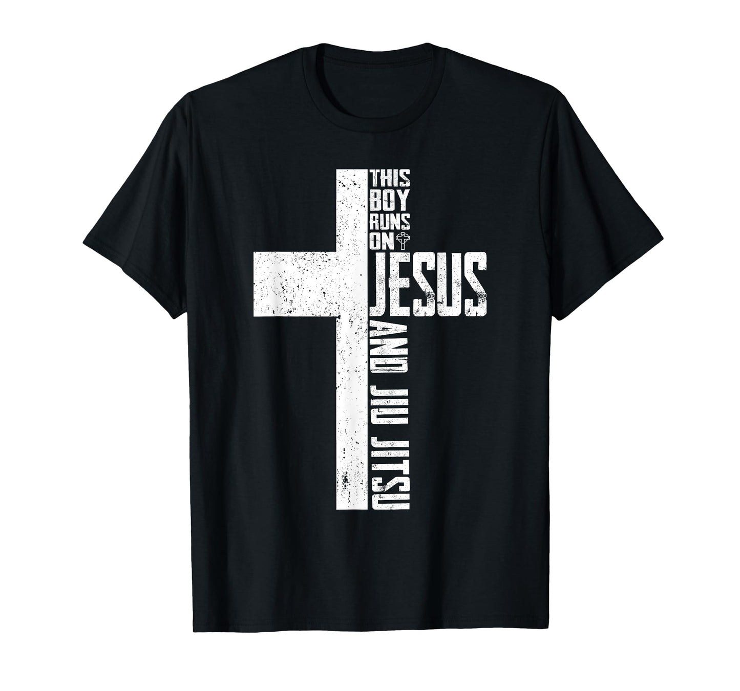 This Boy Runs On Jesus And Jiu Jitsu Christian T-Shirt