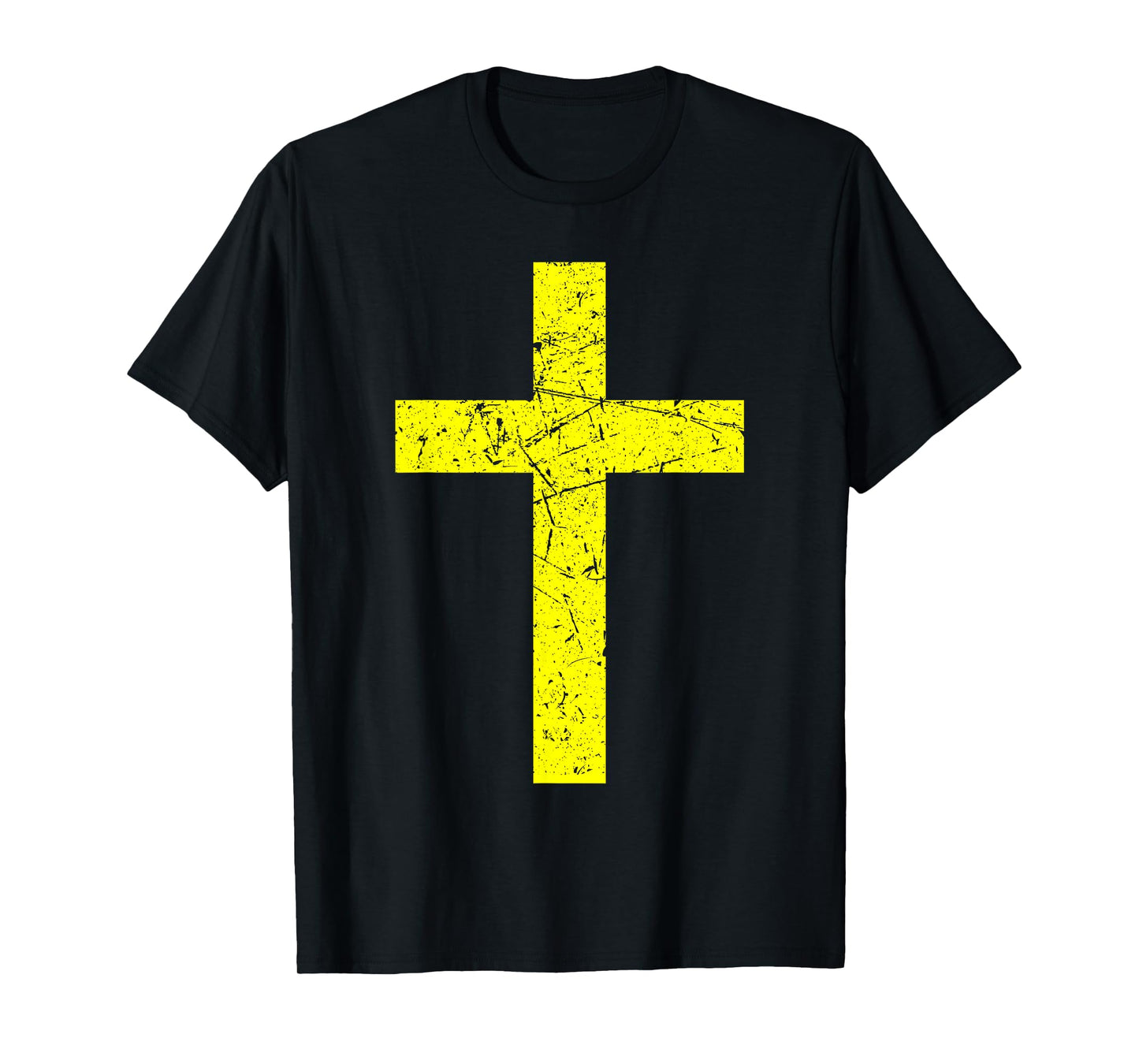 God Jesus Cross Christian Yellow T-Shirt