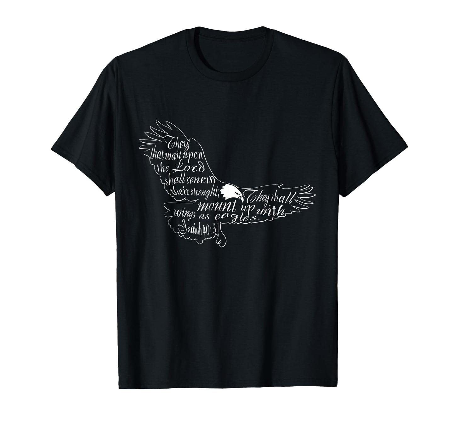 They That Wait Upon The Lord Eagle Religious T Shirt