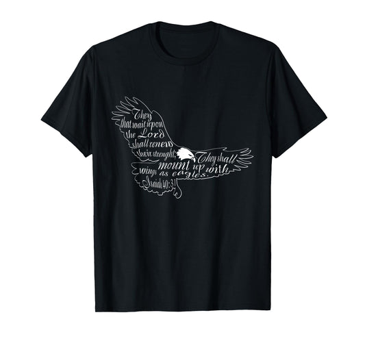 They That Wait Upon The Lord Eagle Religious T Shirt