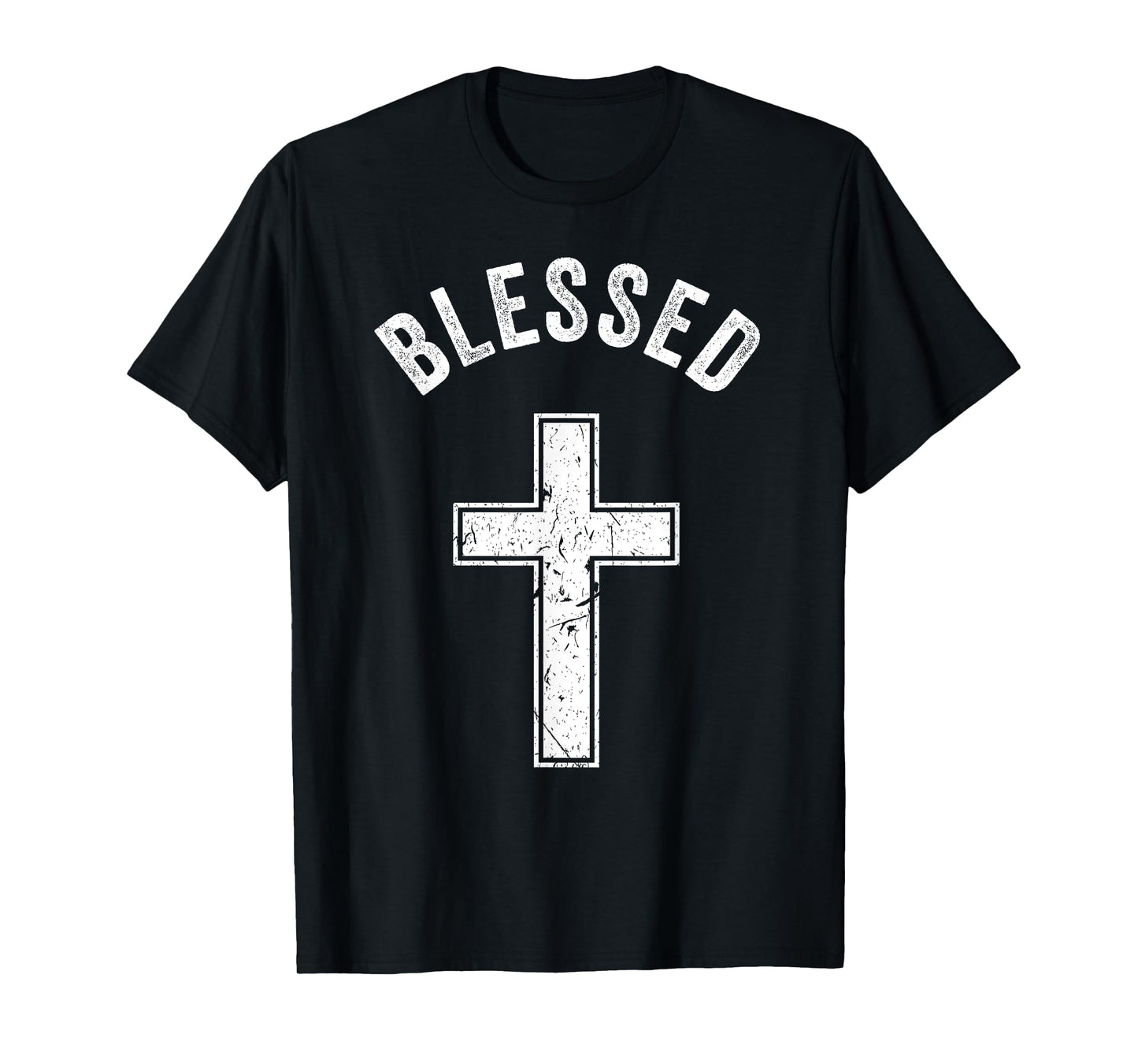 Vintage Blessed Christian Faith Cross Jesus Lover Spiritual T-Shirt