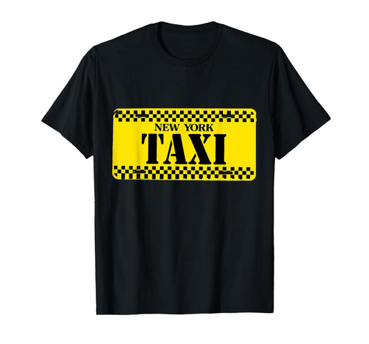 nyc taxi Costume Halloween yellow plate T-Shirt