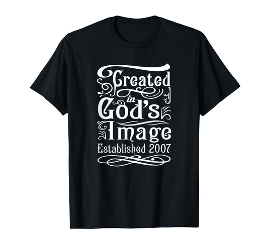 18 Year Old Christian Jesus and God 2007 18th Birthday T-Shirt