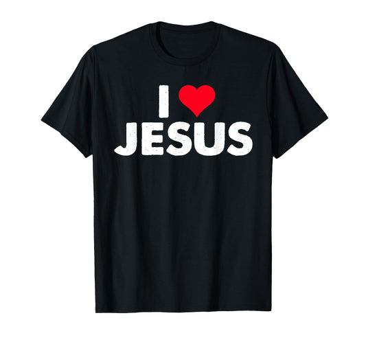 I Love Heart Jesus Christians Faith in Christ T-Shirt