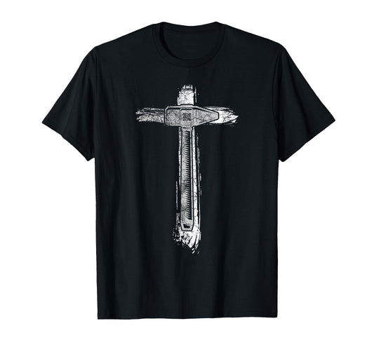 Blacksmith Hammer Cross | Christian Blacksmithing T-Shirt