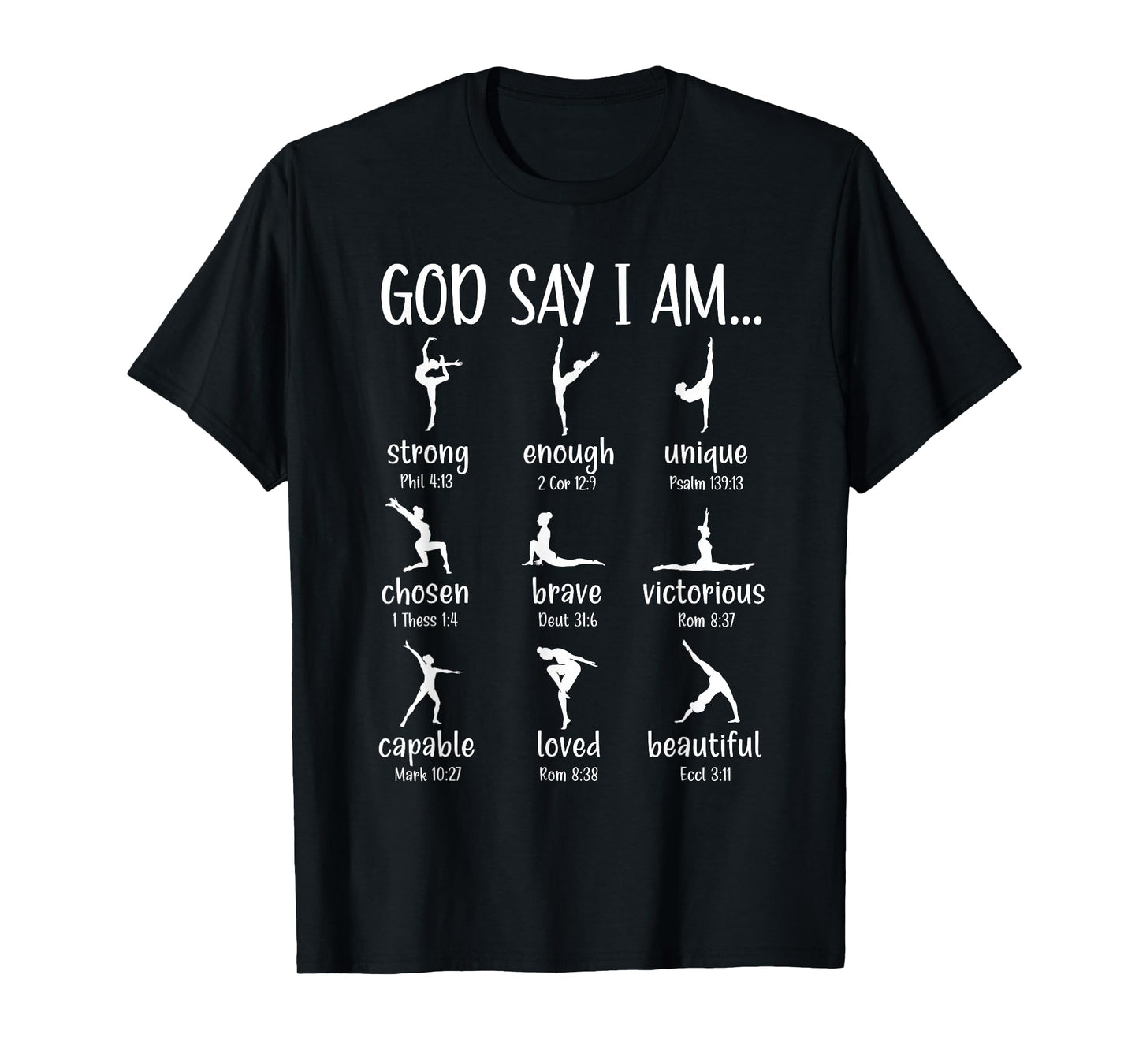 God Says I Am Bible Verse Religious Ballet Dancer T-Shirt