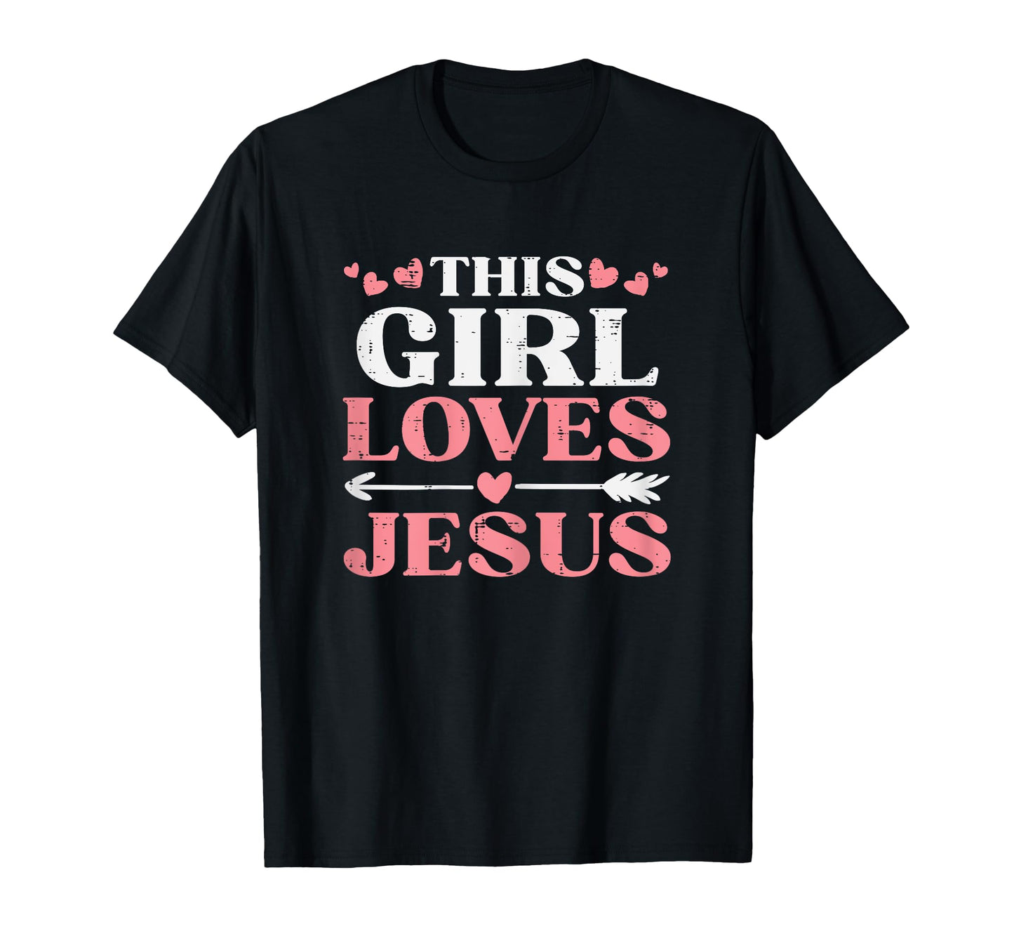 This Girl Loves Jesus Christ God Faith Christian Girls Women T-Shirt