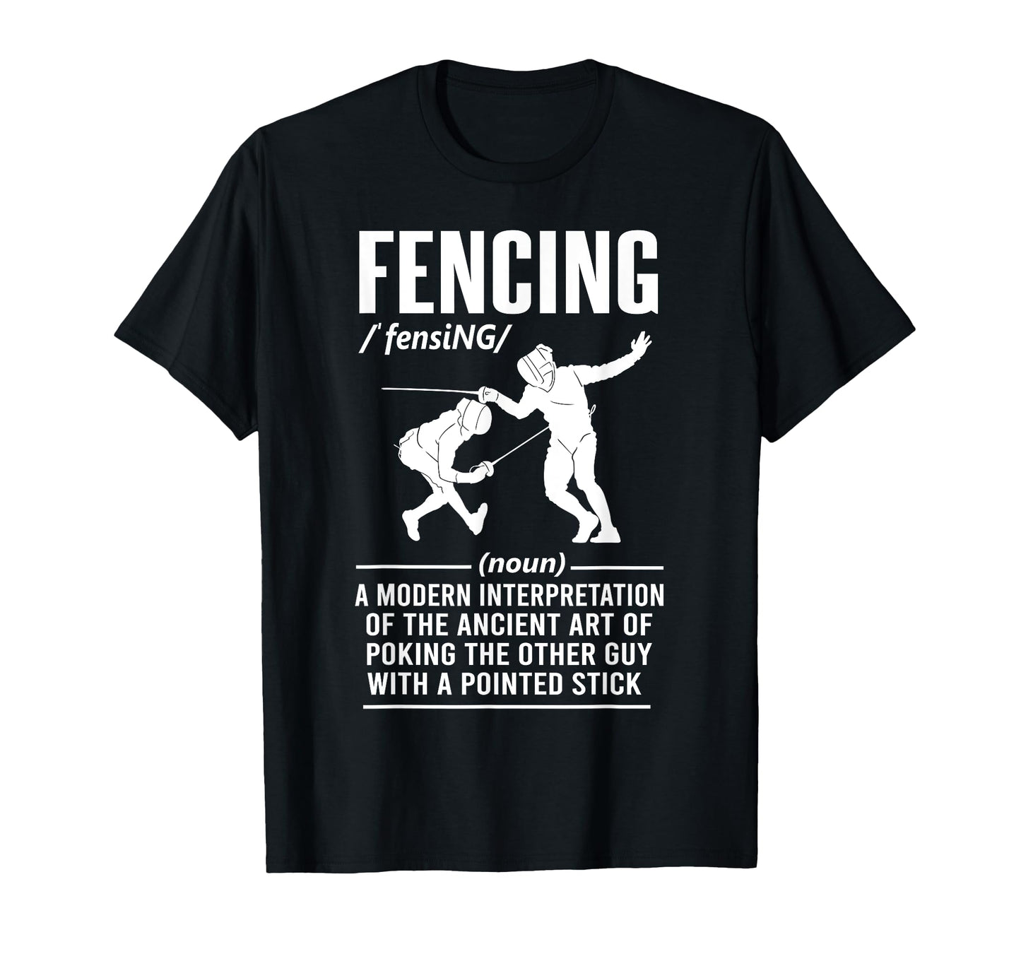 Dictionary Fencing definition Funny Fencer Men Women T-Shirt