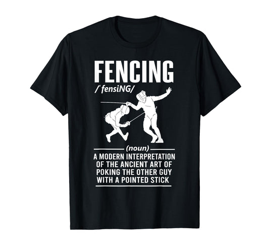 Dictionary Fencing definition Funny Fencer Men Women T-Shirt