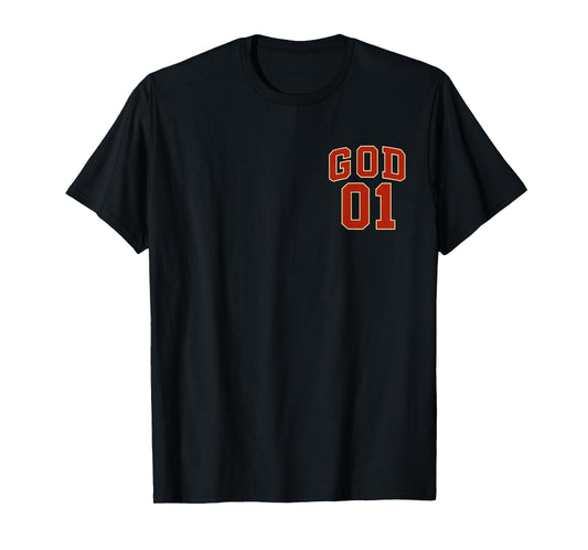 Subtle God is #1 First Sports Jersey Style Christian Faith T-Shirt