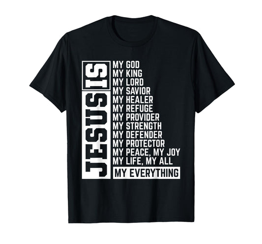Faith Cross Christian Religious Jesus Lord Gift Jesus T-Shirt