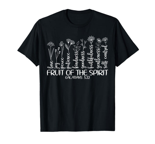 Fruit Of The Spirit Christian Floral T-Shirt
