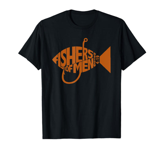 Fishers of Men shirt Christian Gifts for Men Bible Verse T-Shirt
