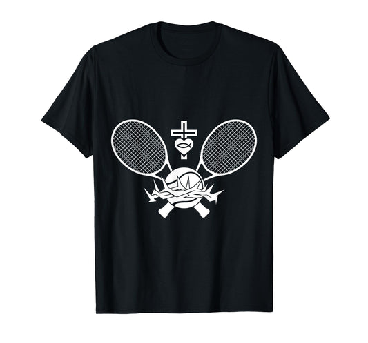 Religious Jesus Tennis Christ GOD Tennis T-Shirt