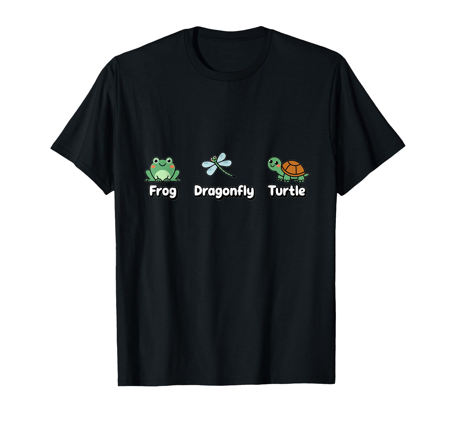 Frog Dragonfly Turtle Funny Subtle Political T-Shirt