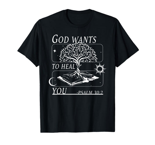 tree of bible life god wants to heal you jesus christian T-Shirt