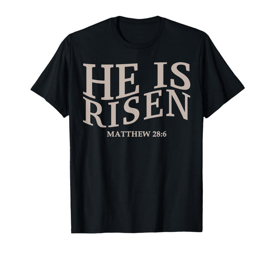 Toddler He is Risen Christian Easter God Sister Daughter Son T-Shirt