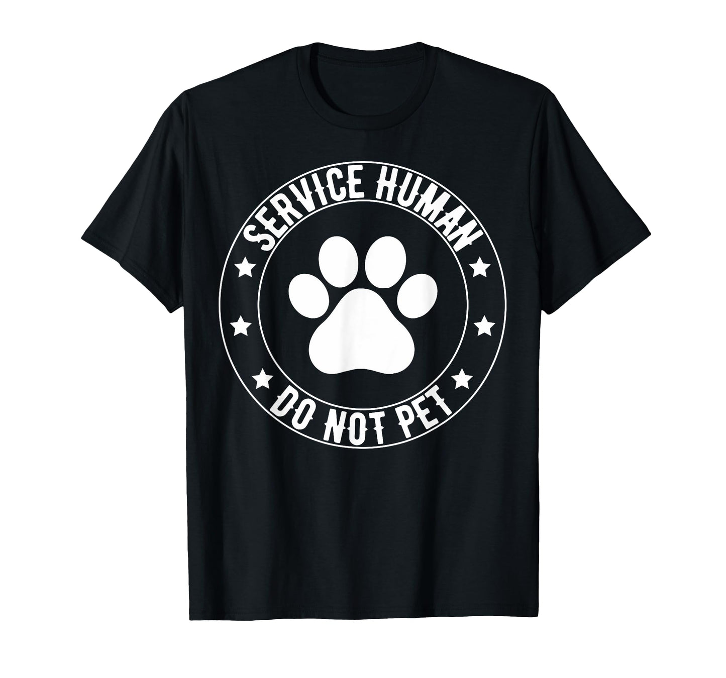 Service Dog Human Do Not Pet Funny Rescue Dog Owner Vintage T-Shirt