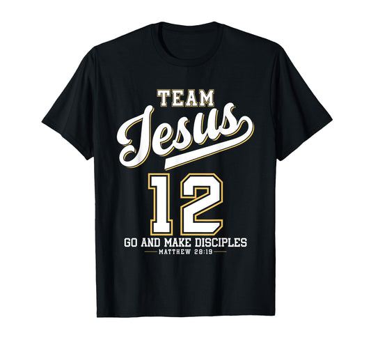 Jesus Baseball Team Jesus Christian Matthew 28:19 Verse T-Shirt