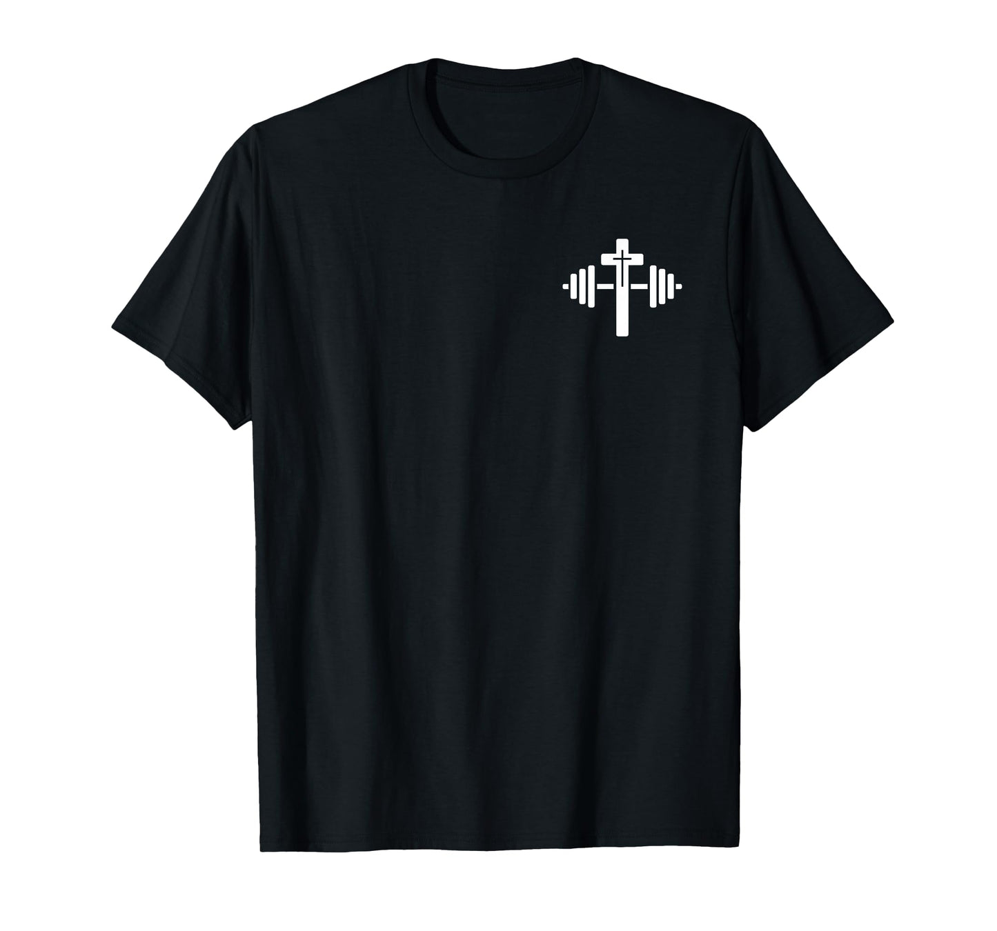 Lift Heavy Pray Hard Christian Workout Apparel 2 Sided T-Shirt